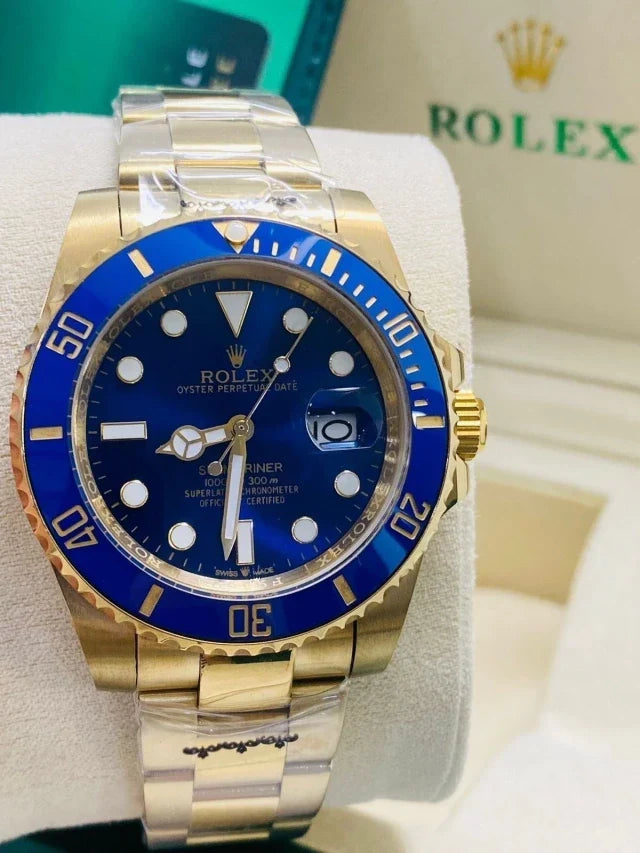 Rx Submariner Oyster Gold / Blue